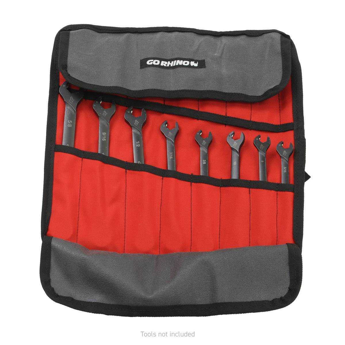 Go Rhino Xventure Gear Heavy Duty Tool Wrench Roll (Small) Storage Bag