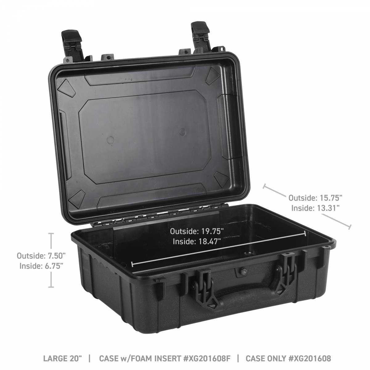 Go Rhino Xventure Hard Shell Gear Case (20" Large) | Rugged Offroad Storage Box