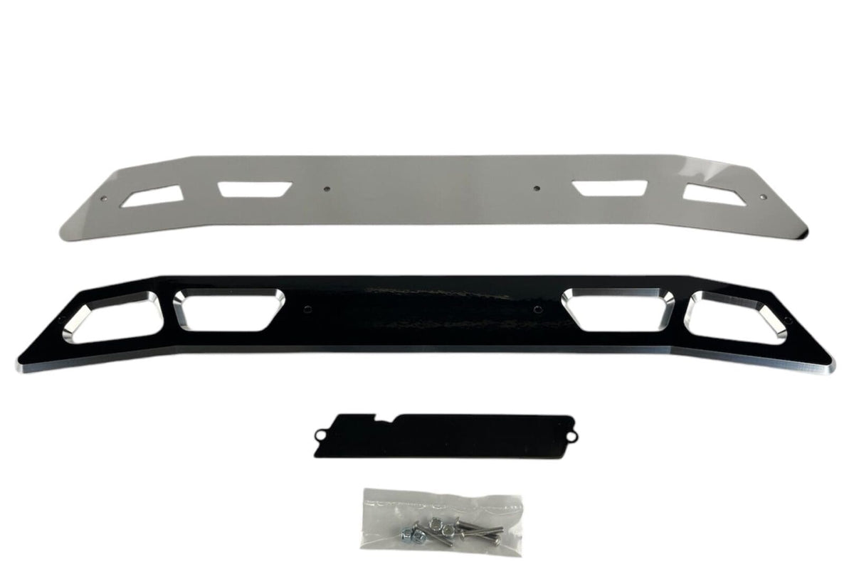 McGaughy's Billet Face Plate fits 4 Inch Crossmember 2020-2026 Silverado/Sierra 2500/3500 Black - 51045