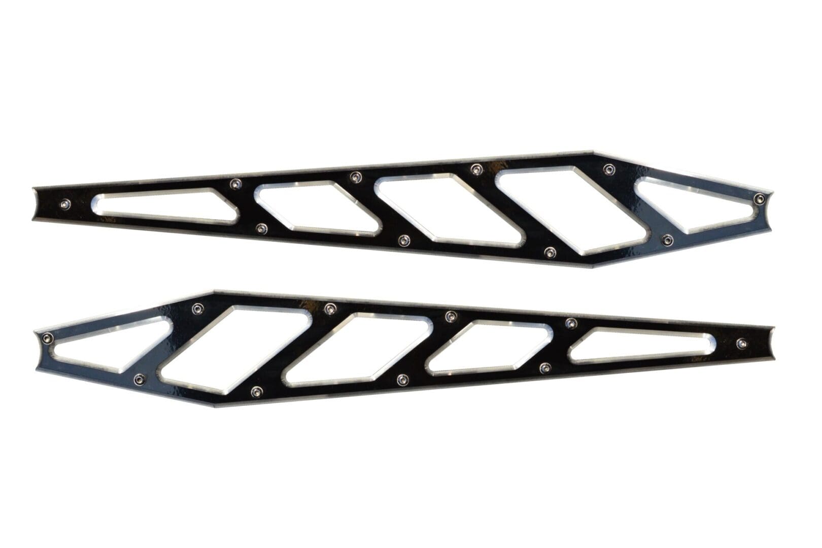McGaughy's Billet Face Plates fits Compression Struts 2011-2019 Silverado/Sierra 2500/3500 Black - 51411