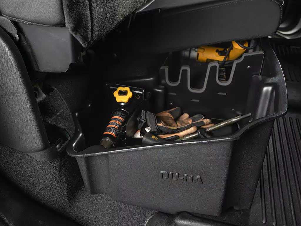 DU-HA Under Back Seat Storage | Fits Ram 1500 DS Quad/Crew Cab Pickup Truck