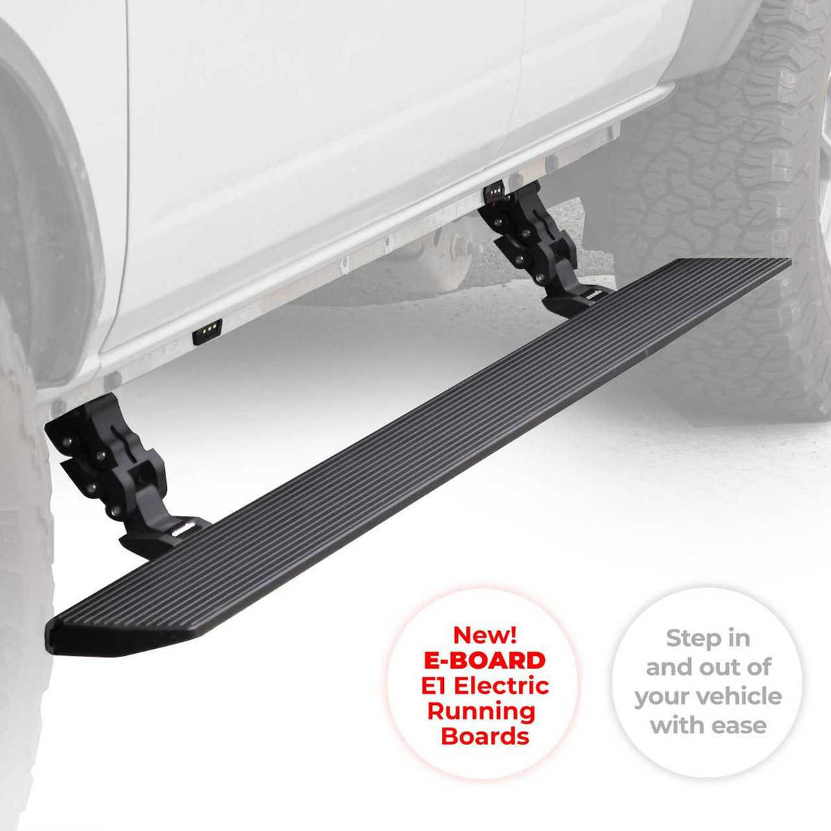 Go Rhino E1 Electric Running Board | Fits Ford F-150 (2024 +) | Textured Black