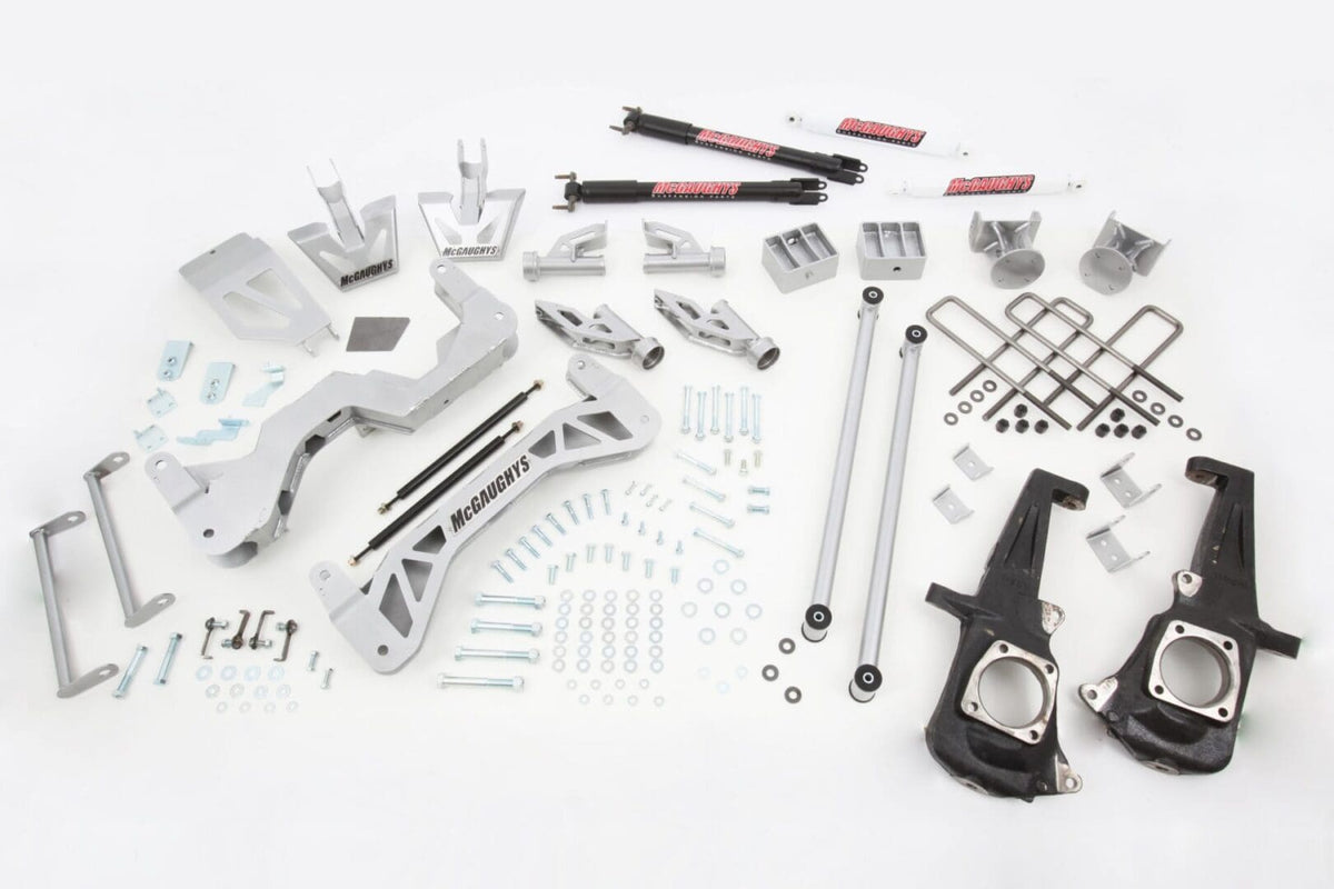McGaughy's 7-9 Inch Premium Lift Kit 2011-2019 Silverado/Sierra 2500 2WD Gas - 52303