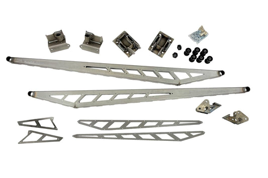 McGaughy's Traction Bar Kit 2020-2026 Silverado/Sierra 3500 Long Bed Raw Finish - 52421