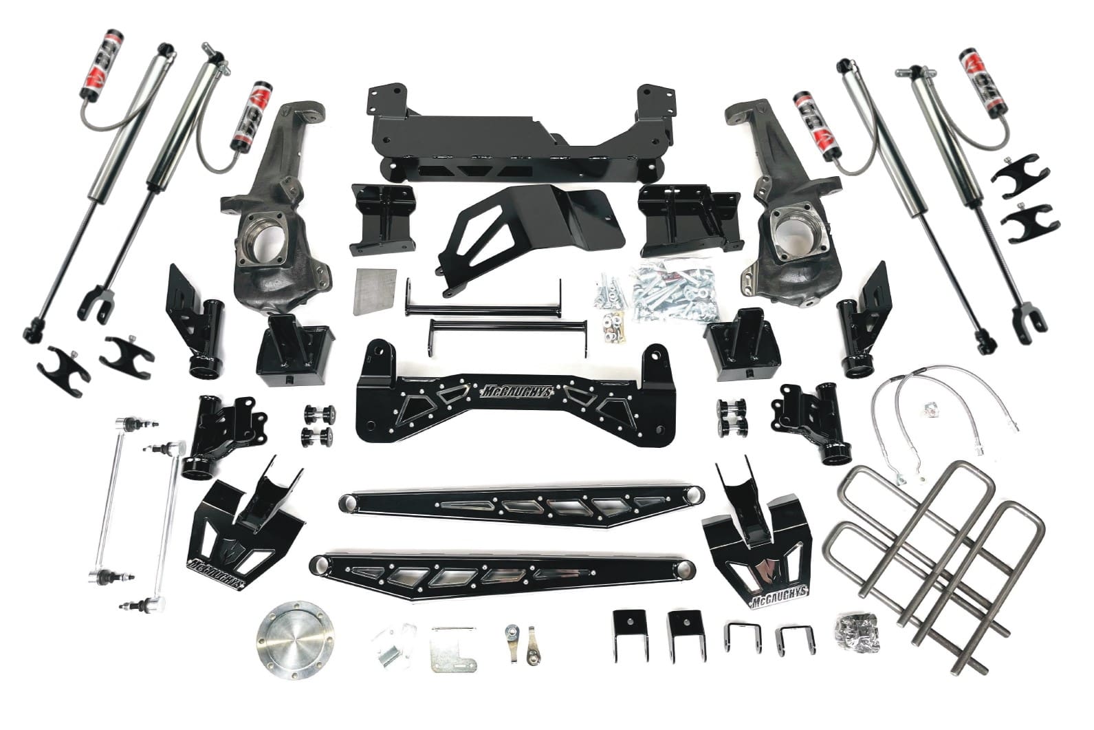 McGaughy's 7-9 Inch Premium Lift Kit with M84 RR Shocks 2020-2026 Silverado/Sierra 2500 2WD/4WD - 52458
