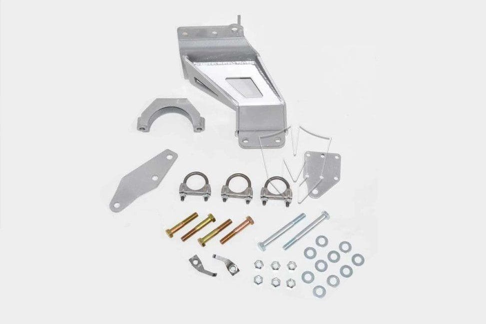McGaughy's Dual Steering Stabilizer Bracket Kit 2014-2026 RAM 2500 2013-2026 RAM 3500 Raw Finish - 54328