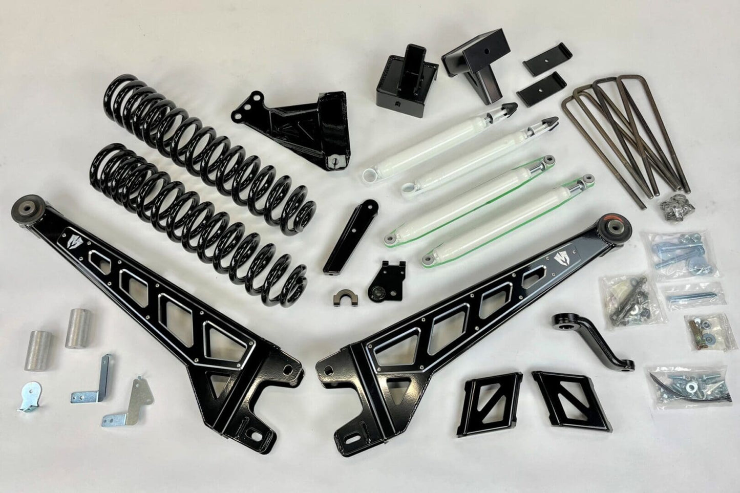 McGaughy's 6 Inch Premium Lift Kit S/S Black 2017-2022 Ford F250 4WD - 57290