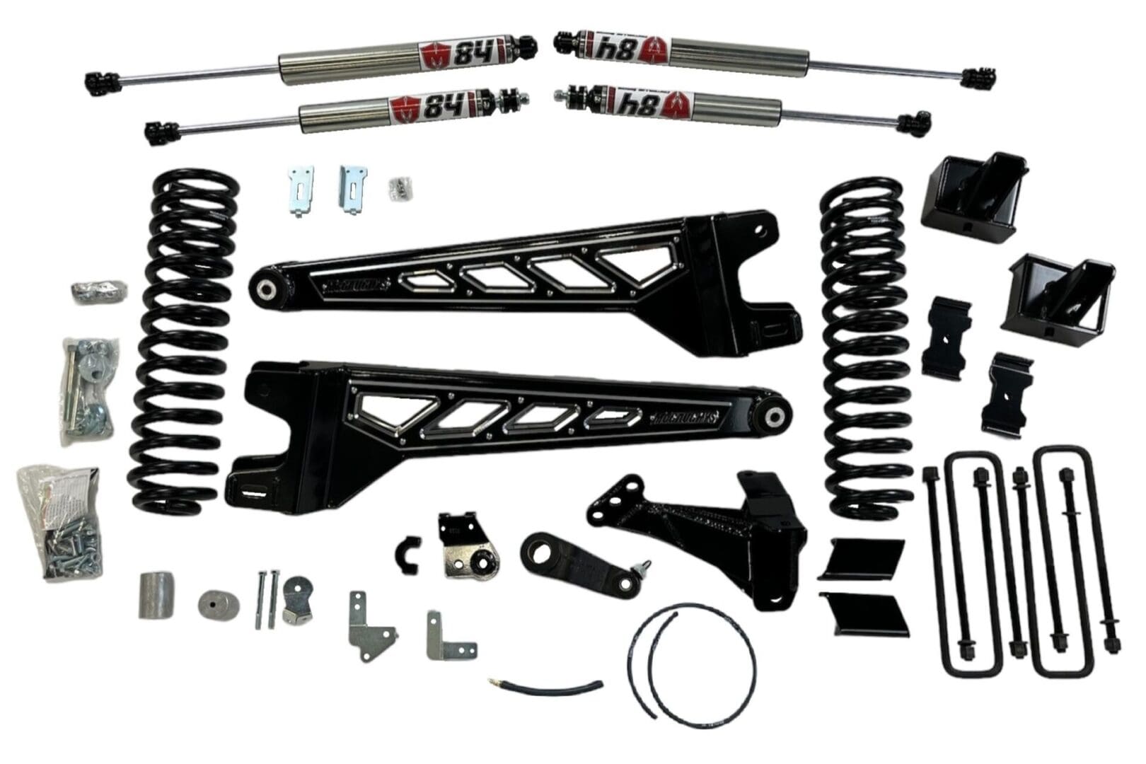 McGaughy's 4.5 Inch Premium Lift Kit S/S Black 2023-2024 Ford F350 4WD - 57414