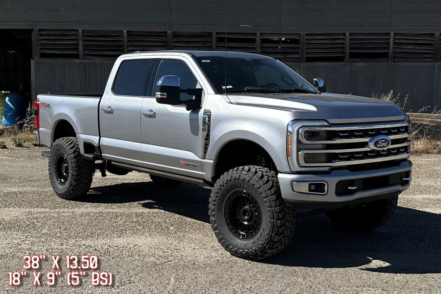 McGaughy's 4.5 Inch Premium Lift Kit S/S Black 2023-2024 Ford F350 4WD - 57414