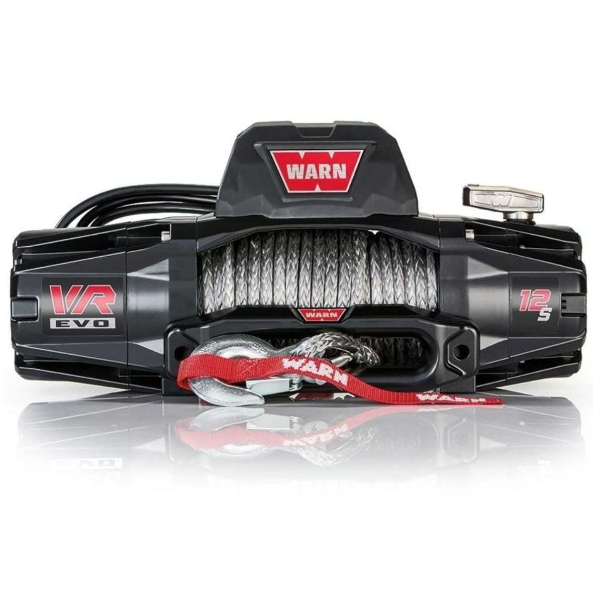 WARN VR EVO 12-S 12,000lbs Electric 12V DC Winch | 110355 | Synthetic Rope | 4WD 4x4 Truck Off-Road Recovery