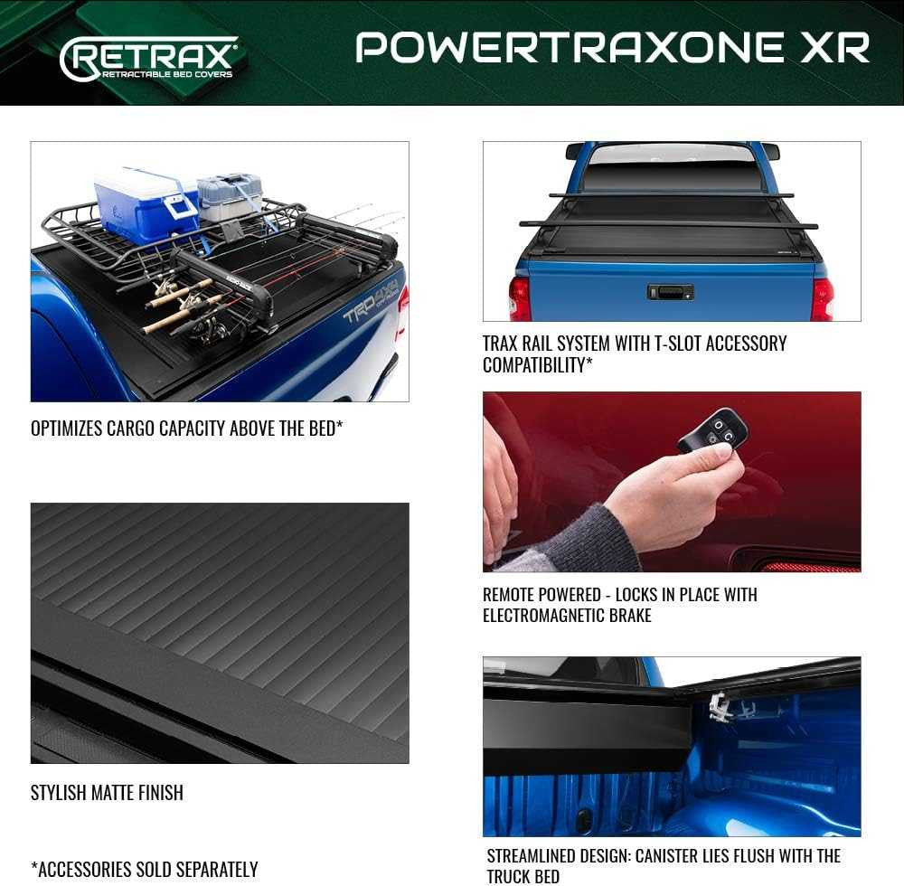 Retrax POWERTRAXONE XR | Electric Polycarbonate Retractable Bed Cover | RAM 1500 DS/2500HD (6'4 Bed Size)  w/out RAMBOX