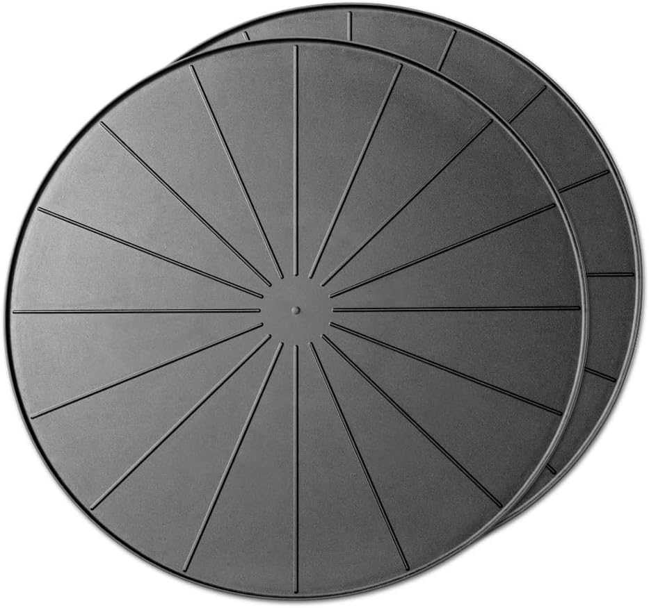 WeatherTech 21" Project Mats / Round Coasters - Black (2-Pack)