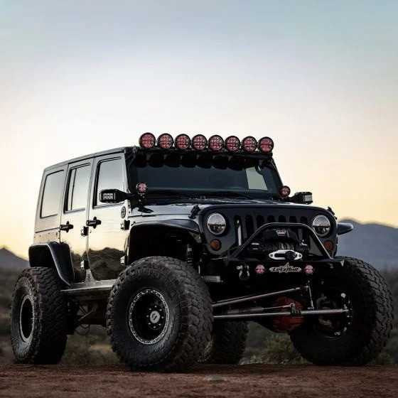 Rigid Industries 360- Series 4inch LED Off-Road Drive Optic w/Red Backlight | Pair