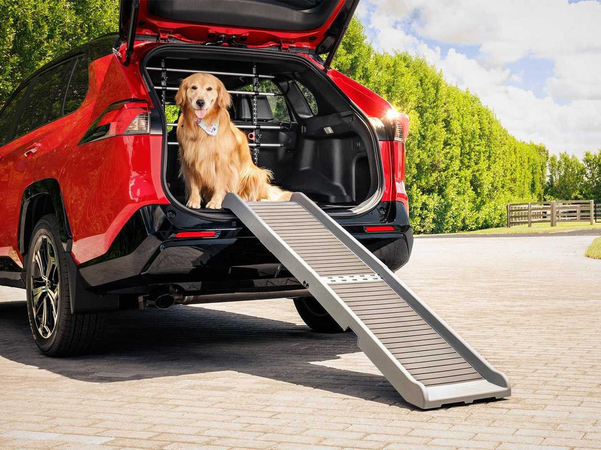 WeatherTech High-Traction Foldable Pet Ramp Dog Ramp Ladder for SUV Truck Car