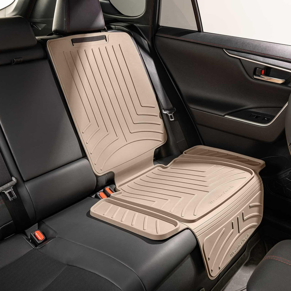 Weathertech Child Car Seat Protector with Seat Back - Tan