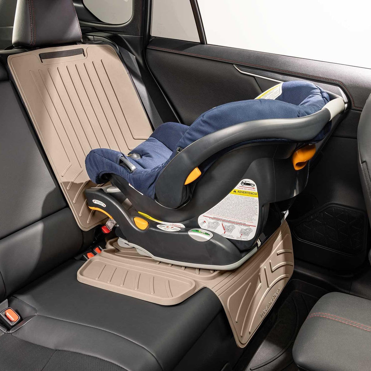 Weathertech Child Car Seat Protector with Seat Back - Tan