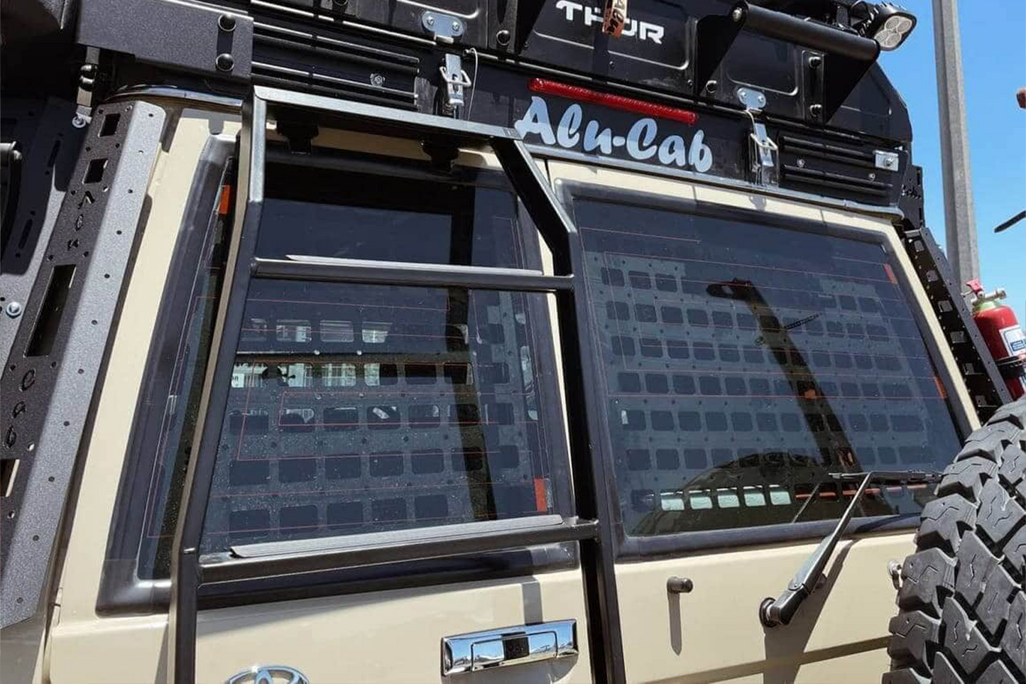 alu-cab Land Cruiser 76 Series Rear Door Molle Plates