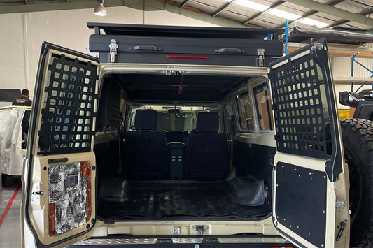 alu-cab Land Cruiser 78 Series Rear Door Molle Plates