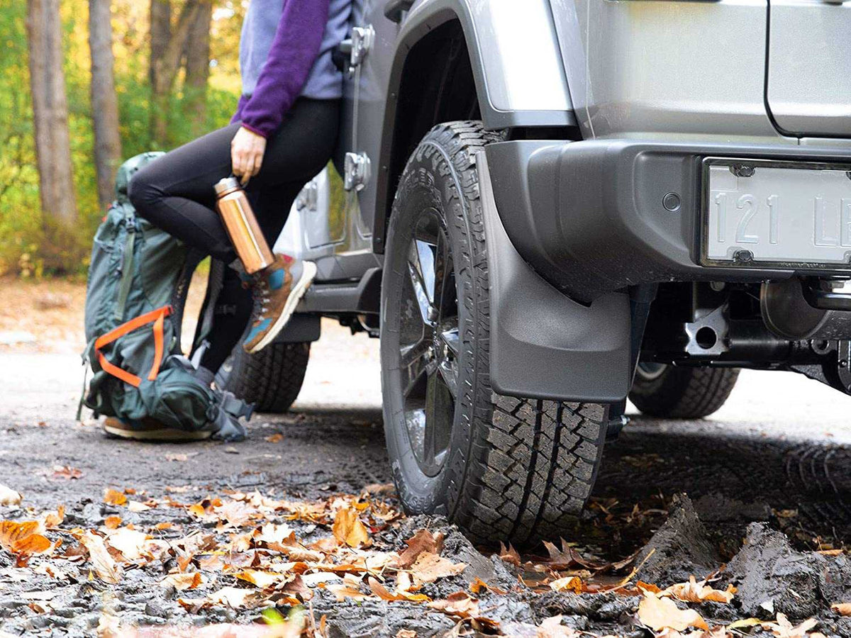 Weathertech No Drill Mud Flaps Splash Guard - Front & Rear Set | RAM 1500 DS without flares