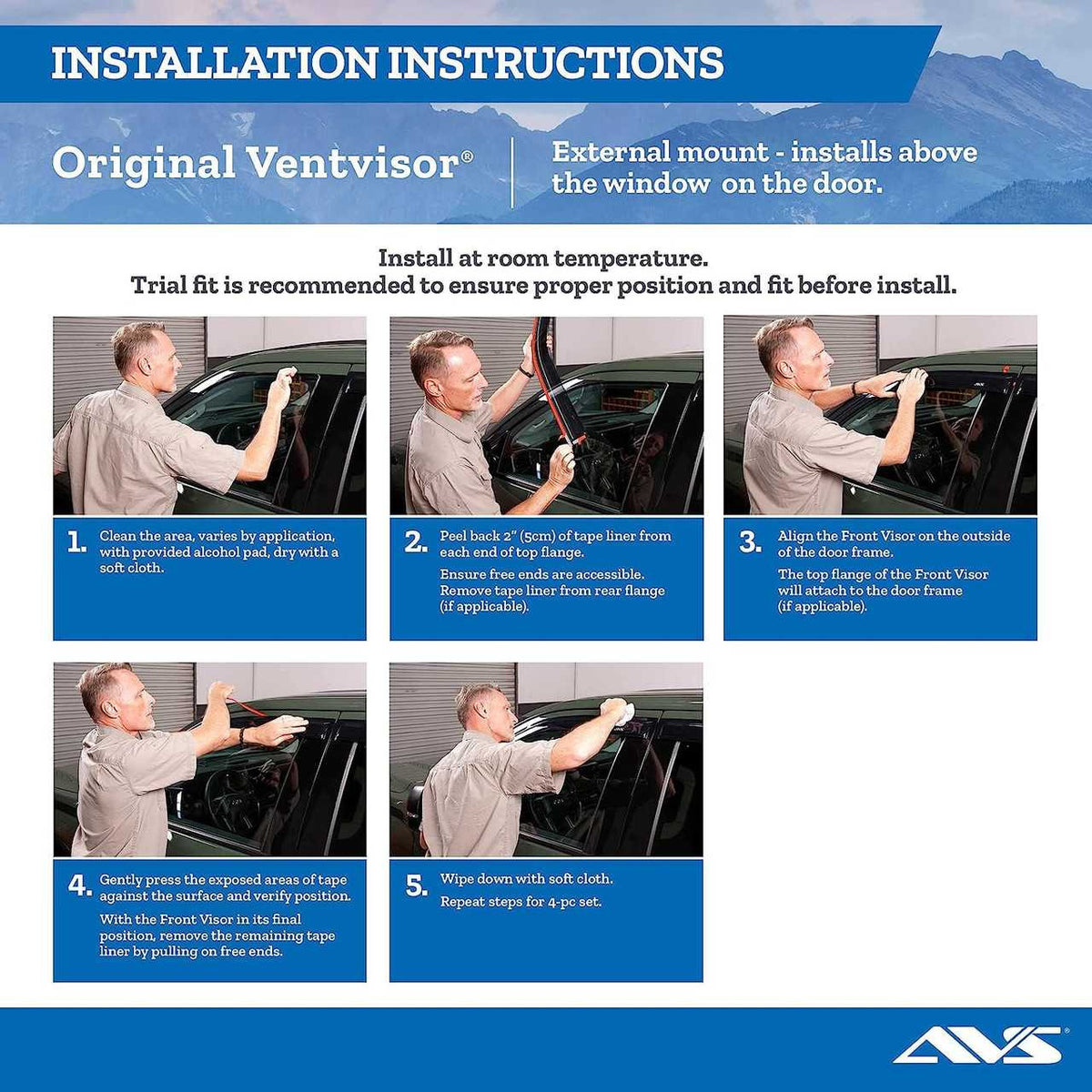 AVS Outside Mount VentVisor Window Deflectors | RAM 1500 DT Crew Cab (2020 +)