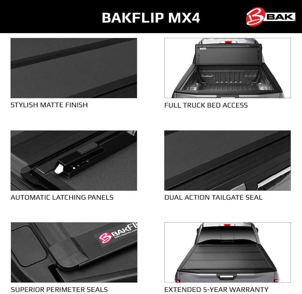BAK BAKFlip MX4 Hard Folding Tonneau Cover | Fits RAM 1500 DT Big Horn (6'4 Bed) w/out RAMBOX