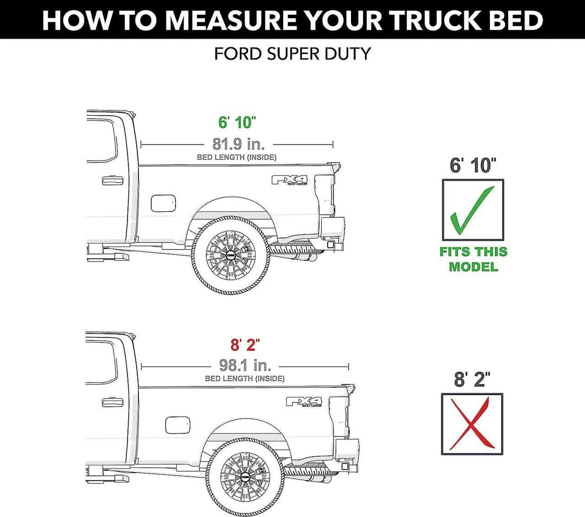 BAK BAKFlip MX4 Hard Folding Tonneau Cover | Fits Ford F-250 Super Duty