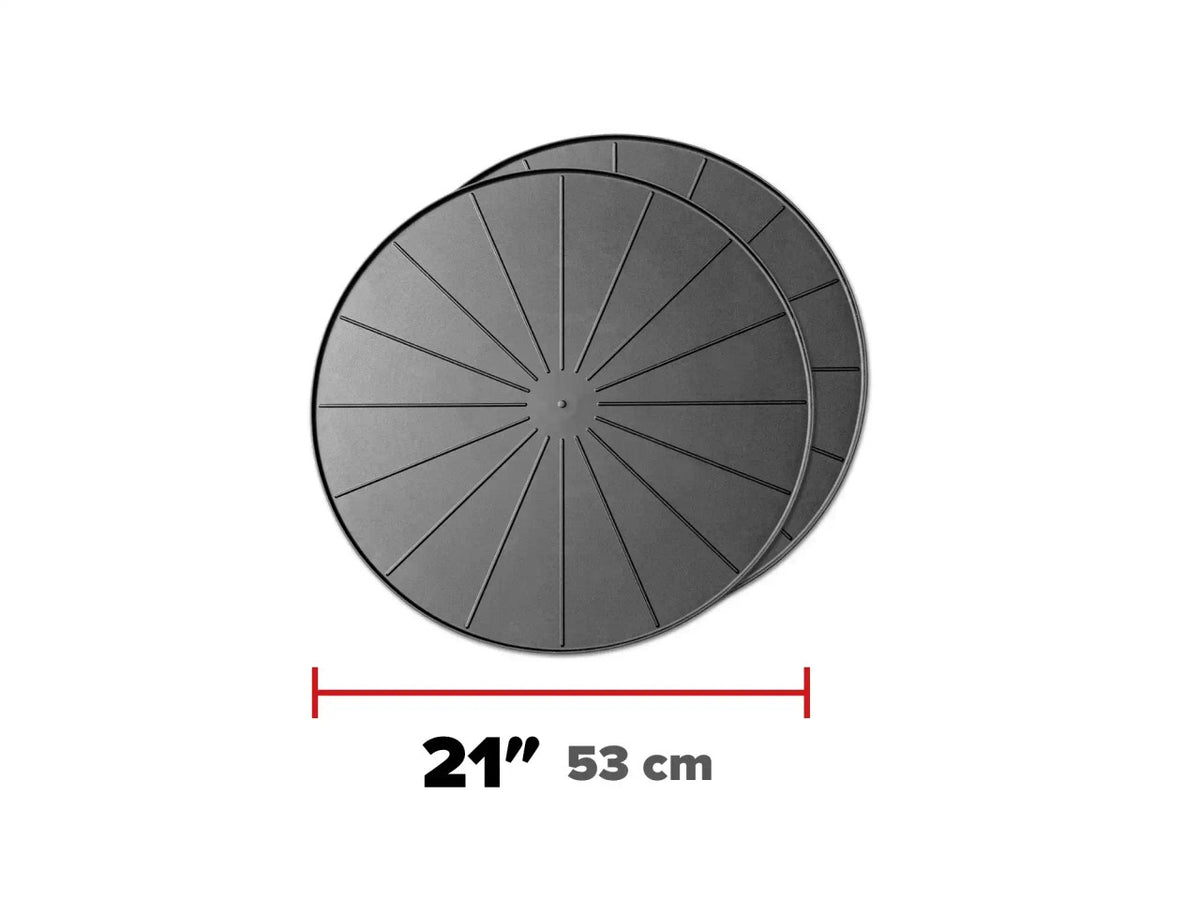 WeatherTech 21" Project Mats / Round Coasters - Black (2-Pack)