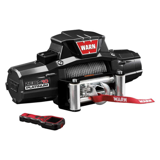 WARN ZEON Platinum 10 Electric Winch | 92810 | 10000 lbs 12V DC Wire Rope Wireless Remote