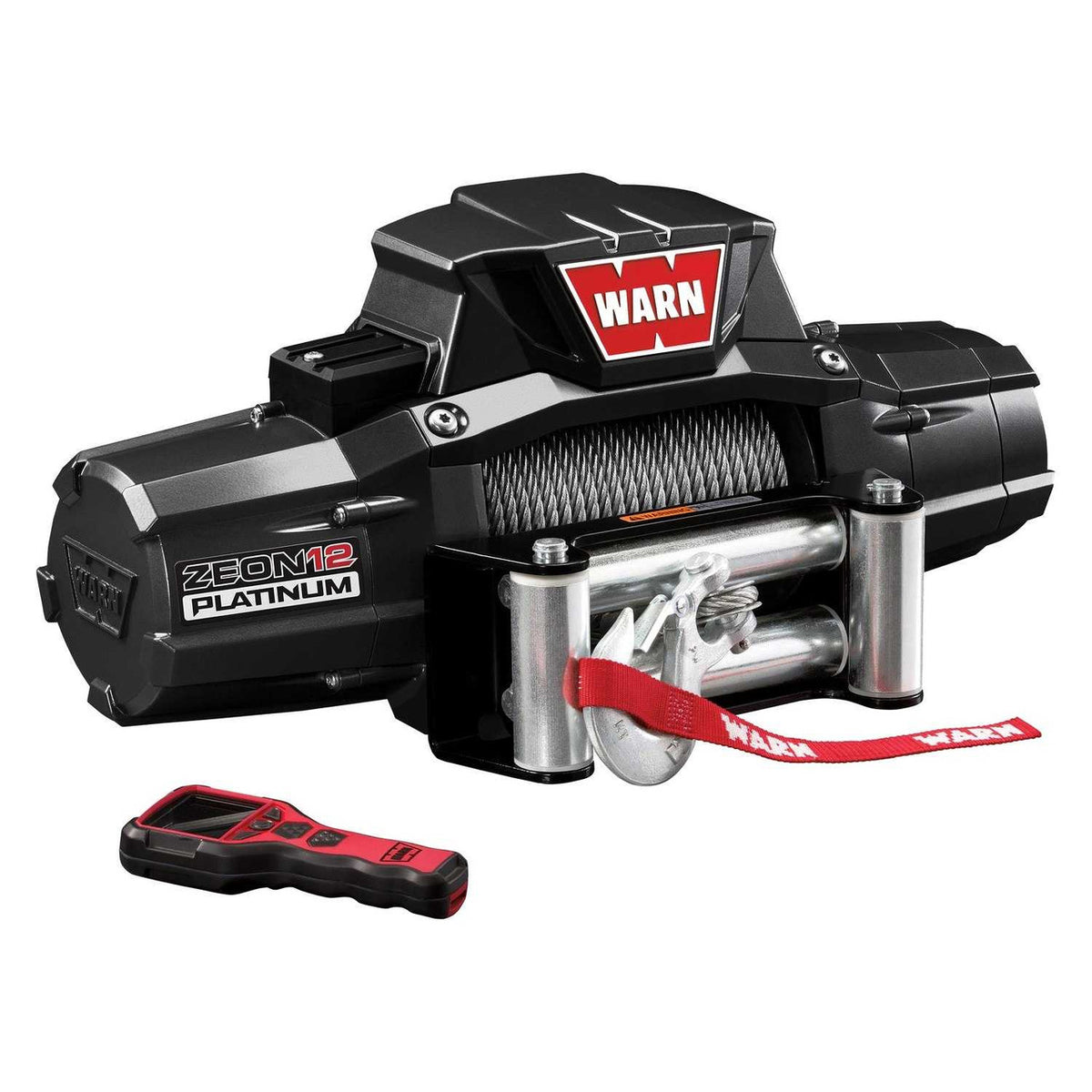 WARN ZEON Platinum 12 Electric Winch | 92820 |12000lbs Steel Rope Wireless Remote Roller Fairlead