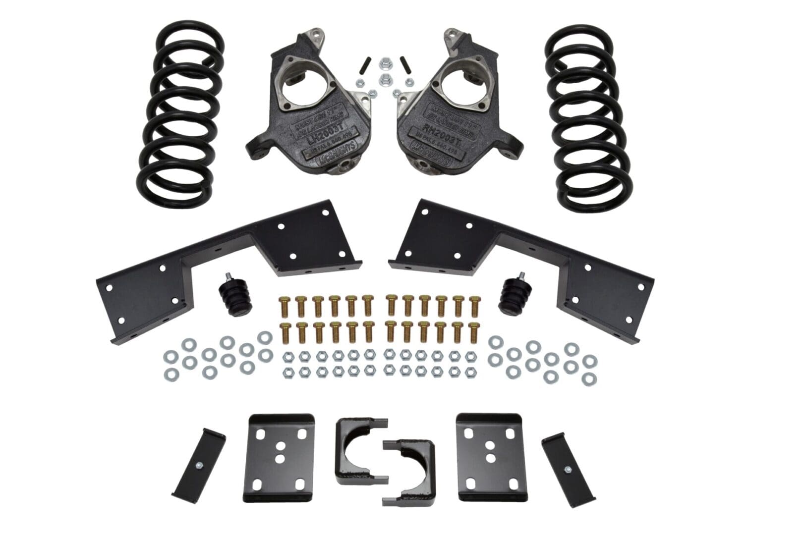 McGaughy's 4/6 Inch Spindle/Flip Kit Lowering Kit 1999-2000 Silverado/Sierra 1500 2WD Extended/Crew Cab with C-Style Spindles