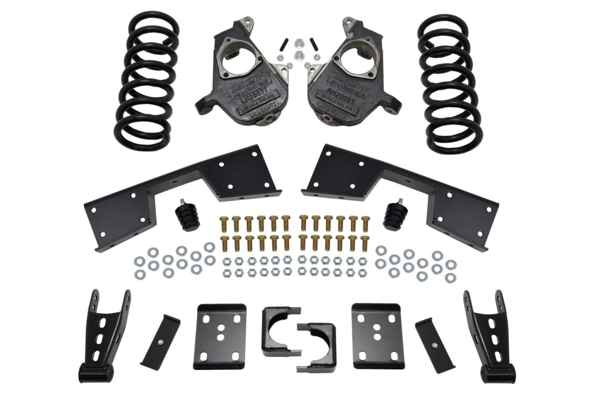 McGaughy's 5/7 Inch Spindle/Flip Kit Lowering Kit 1999-2000 Silverado/Sierra 1500 2WD Regular Cab with T-Style Spindles