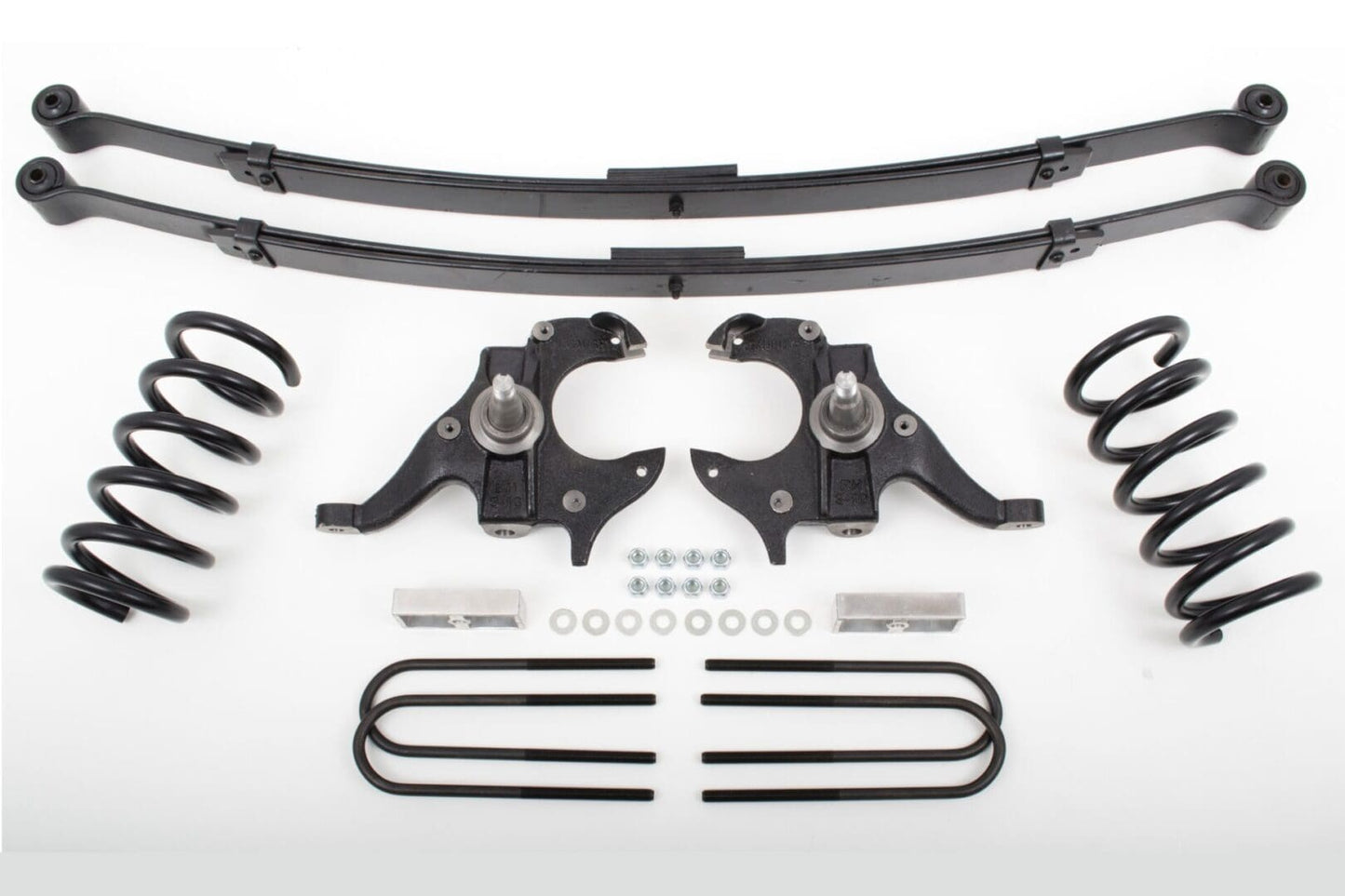 McGaughy's 4/4 Inch Spindle/Leaf Spring Lowering Kit 1982-2003 S10/Sonoma 2WD Regular Cab - 93114