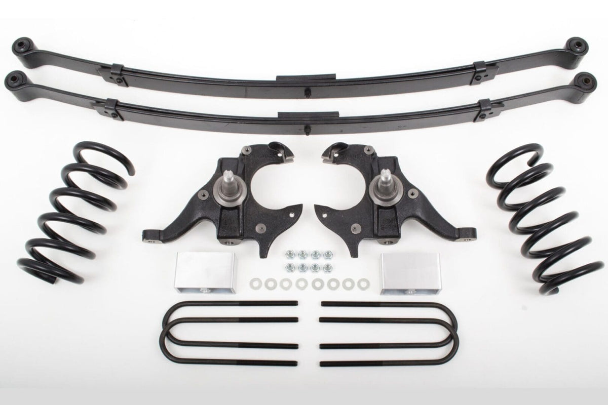 McGaughy's 4/6 Inch Spindle/Leaf Spring Lowering Kit 1982-2003 S10/Sonoma 2WD Regular Cab - 93118