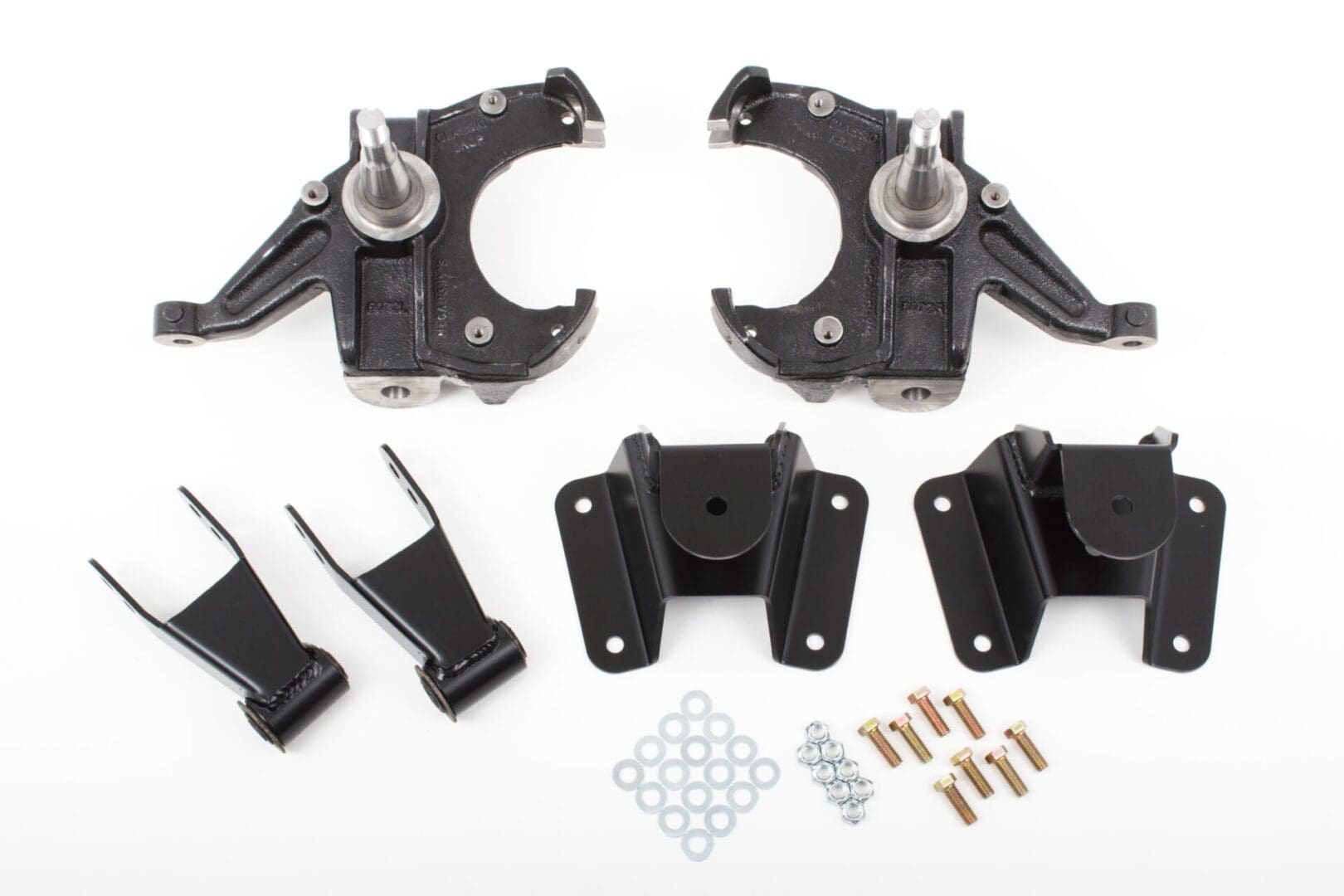 McGaughy's 2.5/4 Inch Spindle Lowering Kit 1973-1987 GM C10 2WD Heavy Duty - 93129