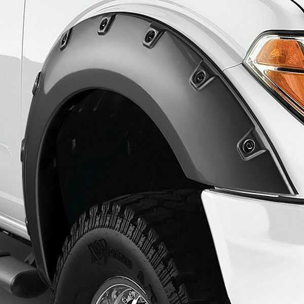 Bushwacker Pocket Style Fender Flares | Fits Silverado 1500 Crew Cab ex ZR2 (2021- 2022) - Front & Rear (4PC)