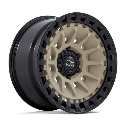 Black Rhino BARRAGE DESERT SAND W/ MATTE BLACK LIP wheel