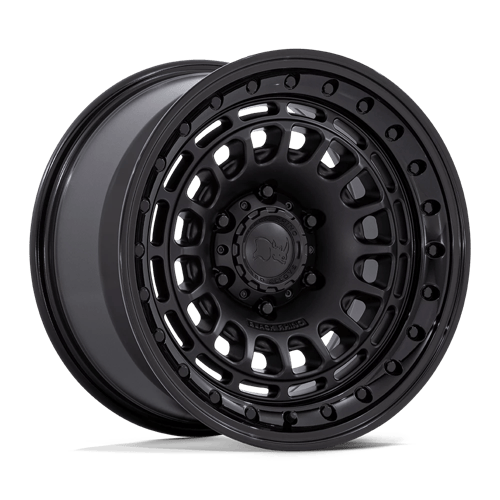 Black Rhino BR014 SAHARA MATTE BLACK W/ GLOSS BLACK LIP wheel