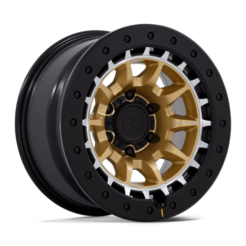 Black Rhino BR016 TUSK | MATTE GOLD W/ MACHINED RING wheel