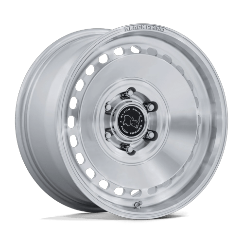 Black Rhino BR036 BASIN GLOSS SILVER W/ MACHINED FACE wheel