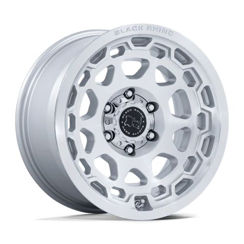 Black Rhino BR026 CONGO GLOSS SILVER W/ MACHINED FACE wheel