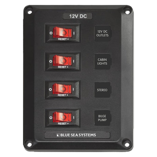 4 Position, BelowDeck Circuit Breaker Panel