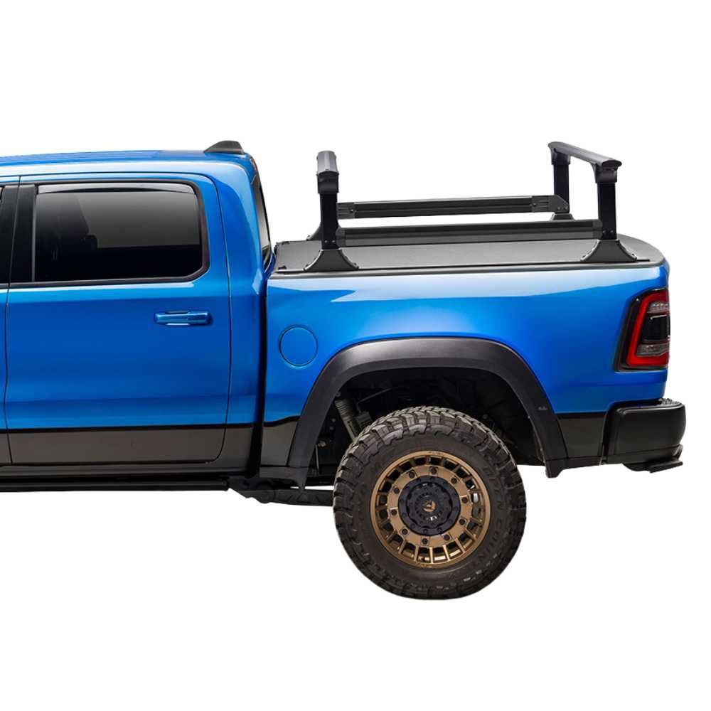 BAK Revolver X4TS Hard Rolling Truck Bed Tonneau Cover w/ T-Slot Rails | Fits RAM 1500 DT/TRX 5'7 Bed w/o Rambox