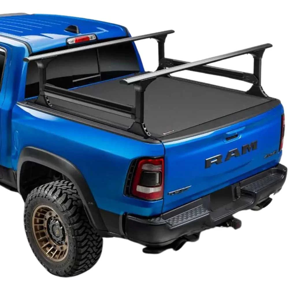 BAK Revolver X4TS Hard Rolling Truck Bed Tonneau Cover w/ T-Slot Rails | Fits RAM 1500 DT/TRX 5'7 Bed w/o Rambox