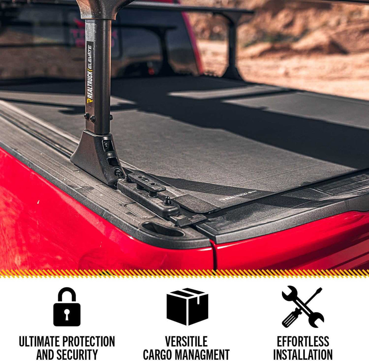 BAK Revolver X4TS Hard Rolling Truck Bed Tonneau Cover w/ T-Slot Rails | Ford F-150 6'5" Bed