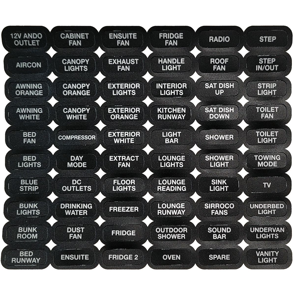 CZone Label Set Waterproof Keypad RV - image 2