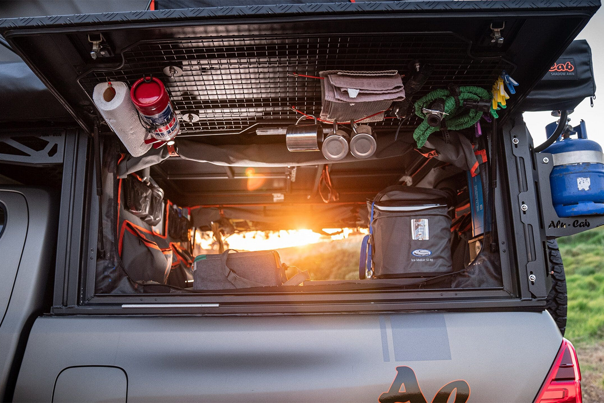 alu-cab Canopy Camper Side Door Grid