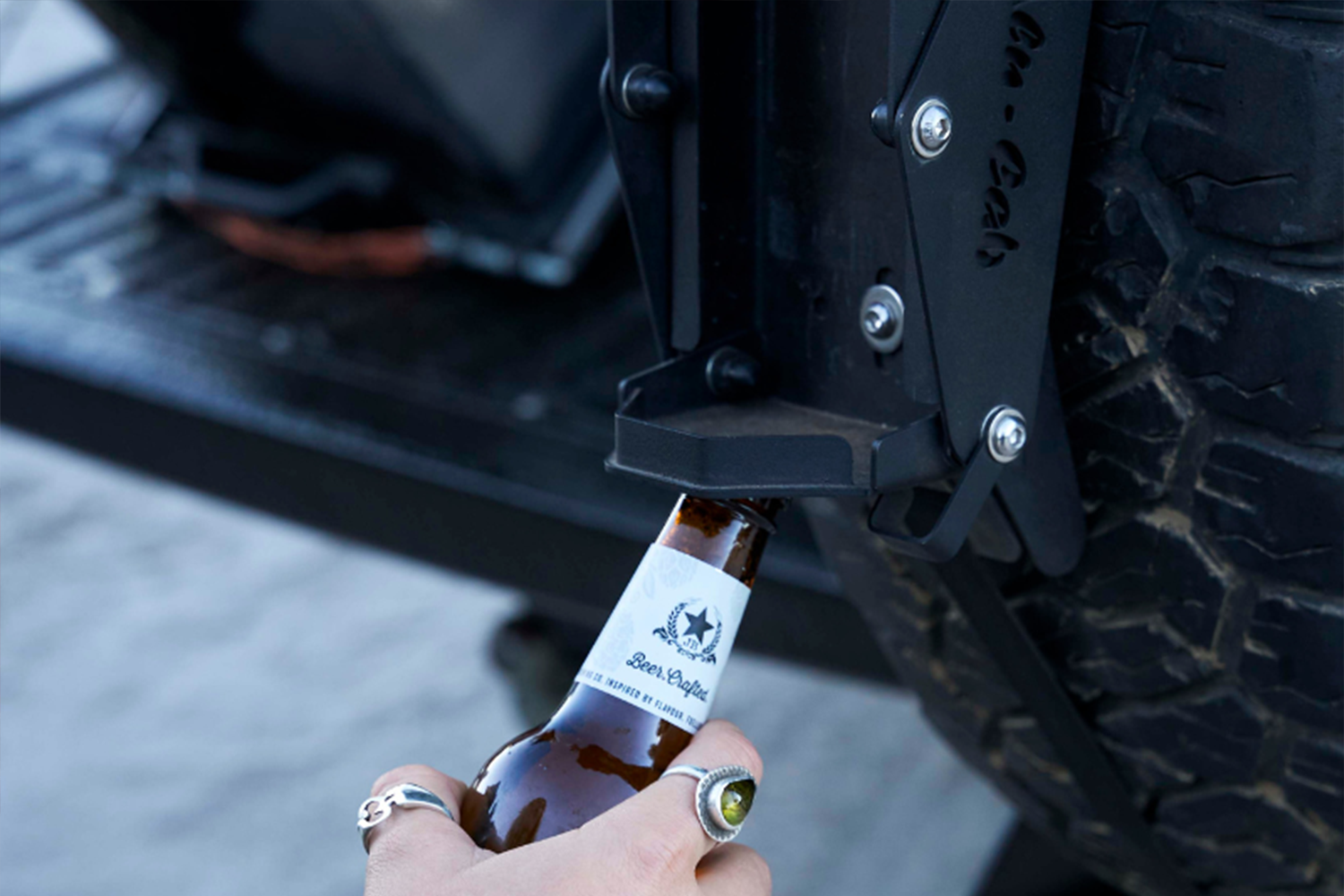 alu-cab Spare Wheel Mount to suit Can Crusher