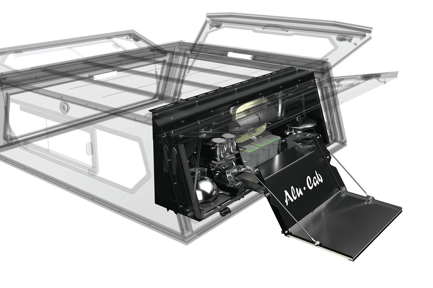 alu-cab Contour Canopy Kitchen Cupboard Kit