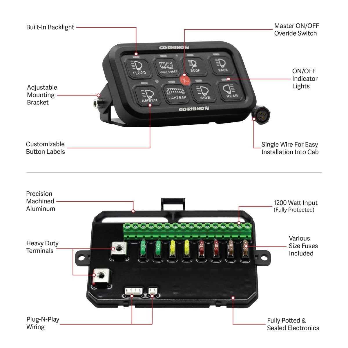 Go Rhino 8-Channel Light Switch Controller