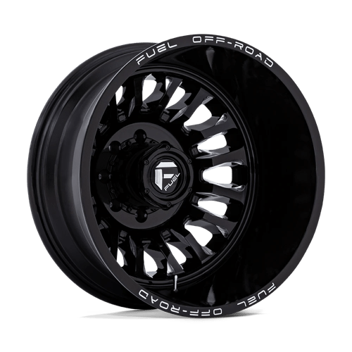 Fuel Off-Road D868 ARC DUALLY GLOSS BLACK MILLED wheel